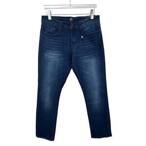 Ike Behar jeans men's size 32/30 slim straight blue denim medium wash NEW